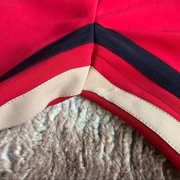 Nº21 Tuxedo Side Stripe Red Straight Leg Pants - Picture 5 of 12